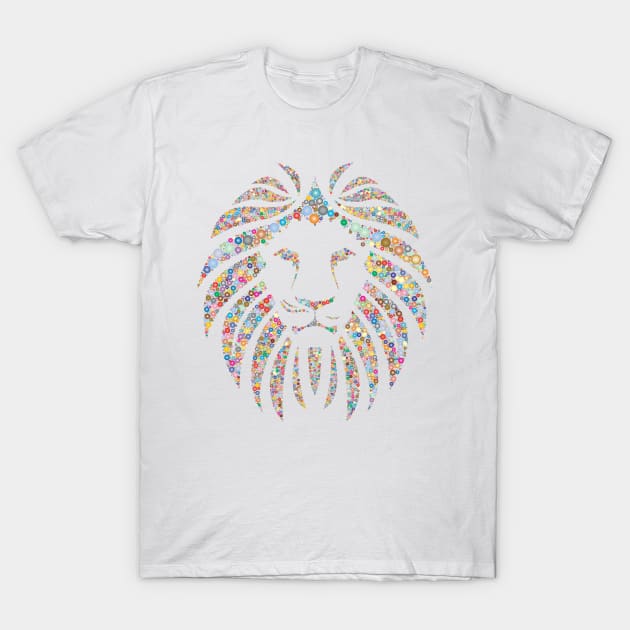 The colorful king of lion T-Shirt by DrDesign